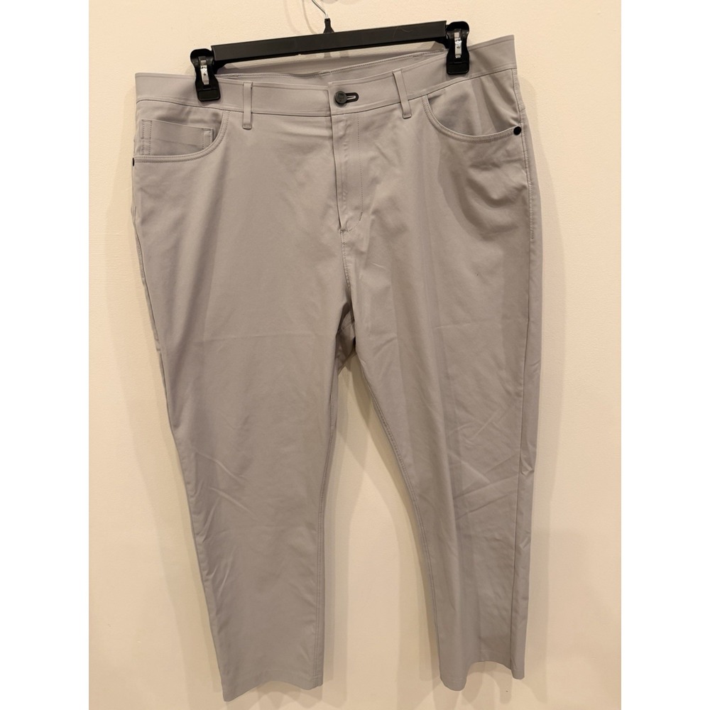 Public Rec‎ Men's Pants 38x30 Gray Stretch Performance Tech Chinos Slim Fit